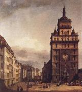 Bernardo Bellotto Square with the Kreuz Kirche in Dresden oil painting artist